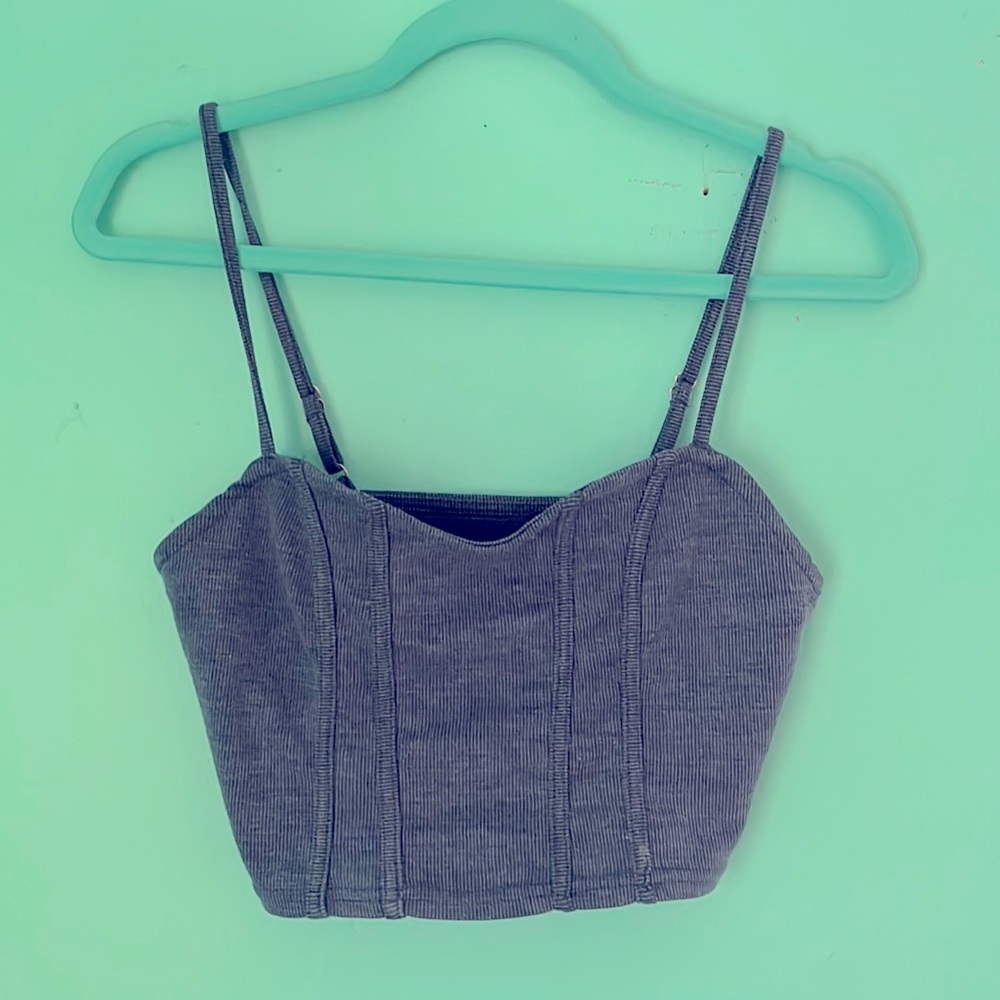 Ocean Blue Crop Top Tank